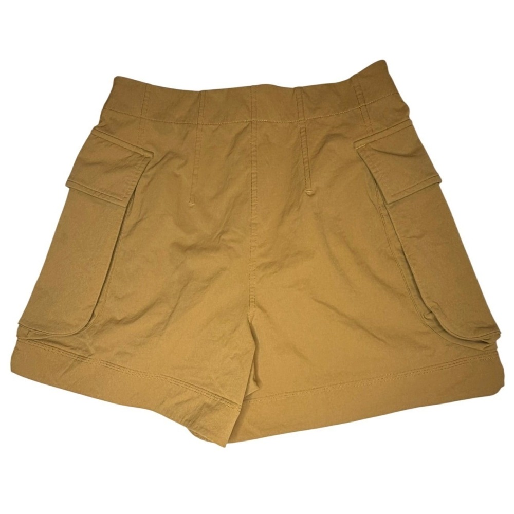 Lululemon Cargo Shorts Women 4 Ochre Tan High Rise Utility Hiking Pockets - Picture 3 of 7